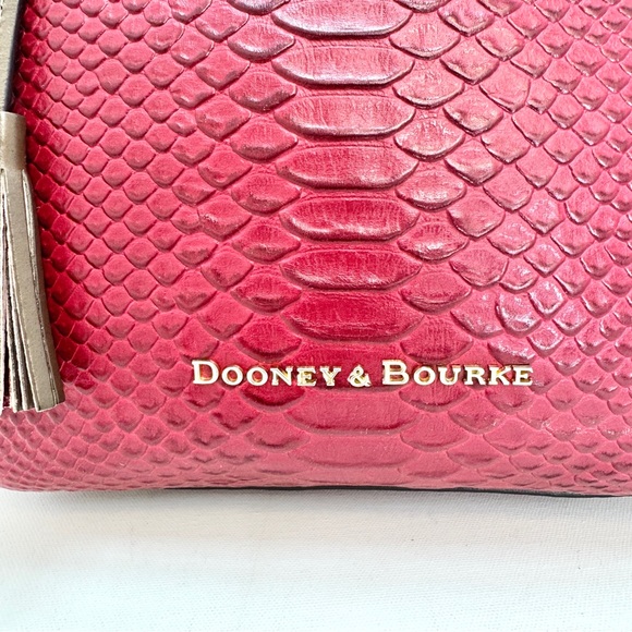 SOLD SOLD SOLD SOLD Dooney & Bourke Maxine Leather Snake Embossed Tote 💋 - Picture 9 of 15